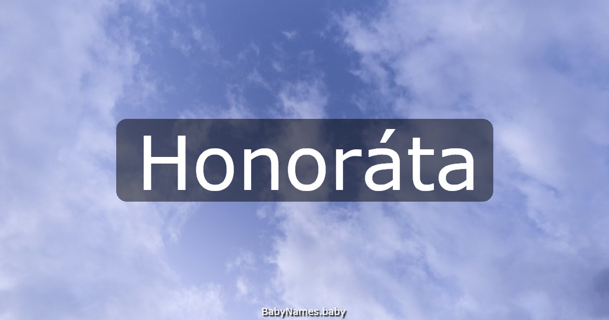 Honoráta