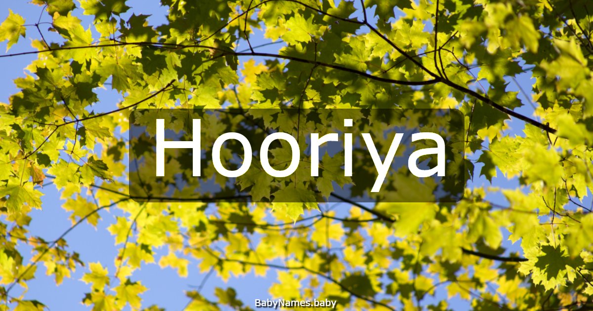 Hooriya