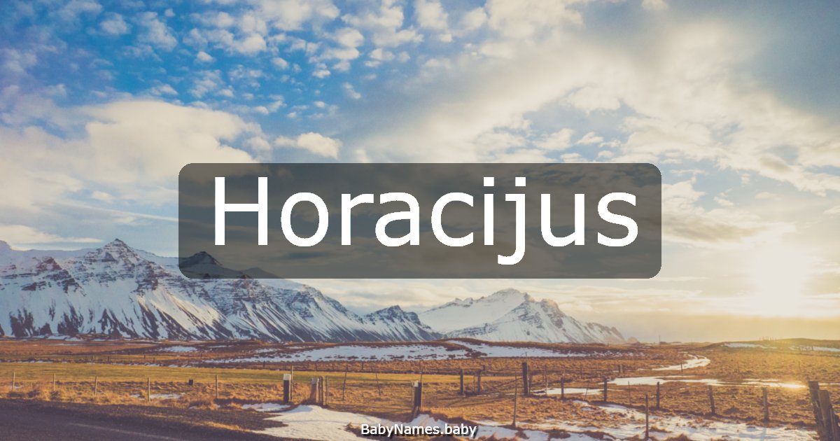Horacijus