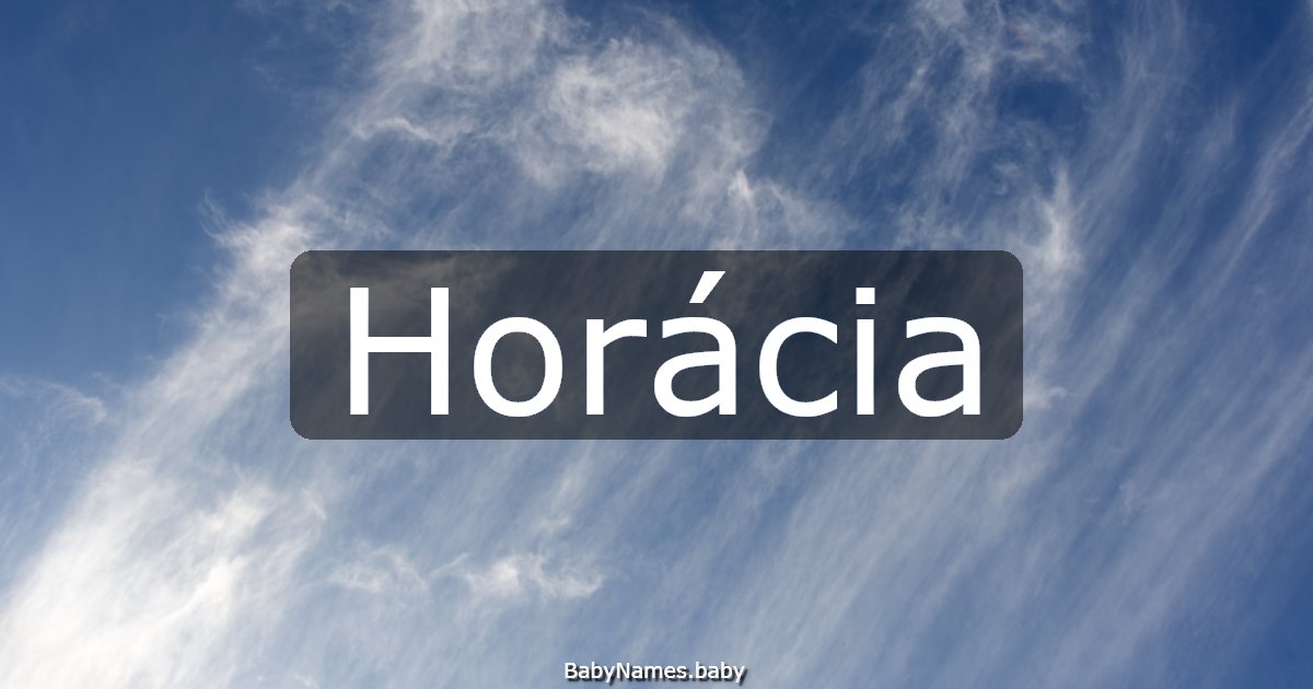 Horácia