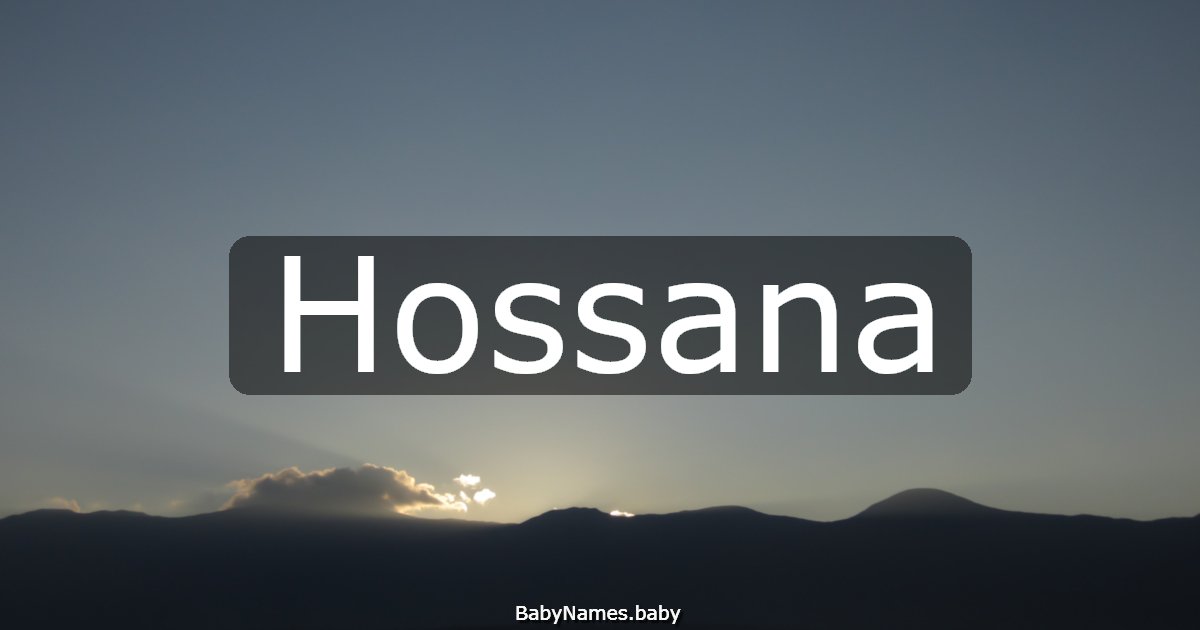Hossana