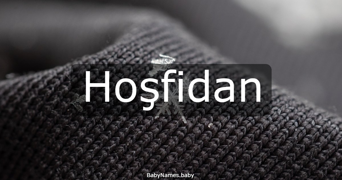 Hoşfidan