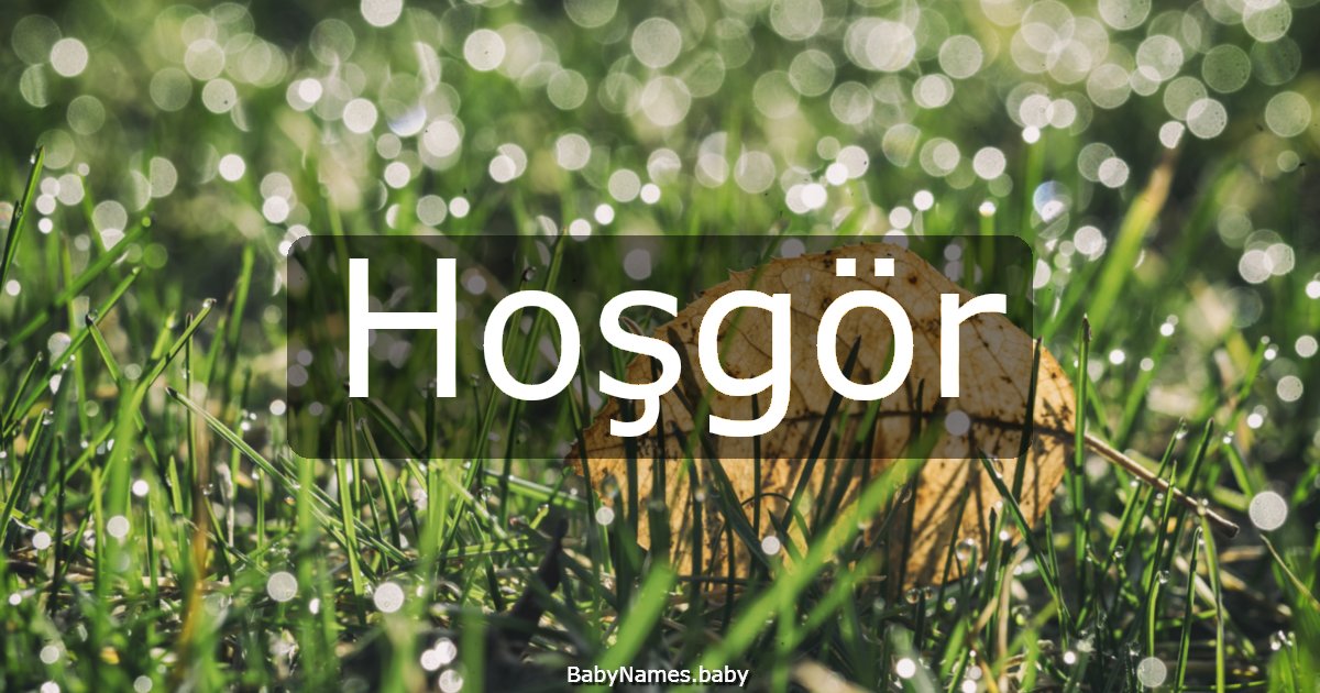 Hoşgör