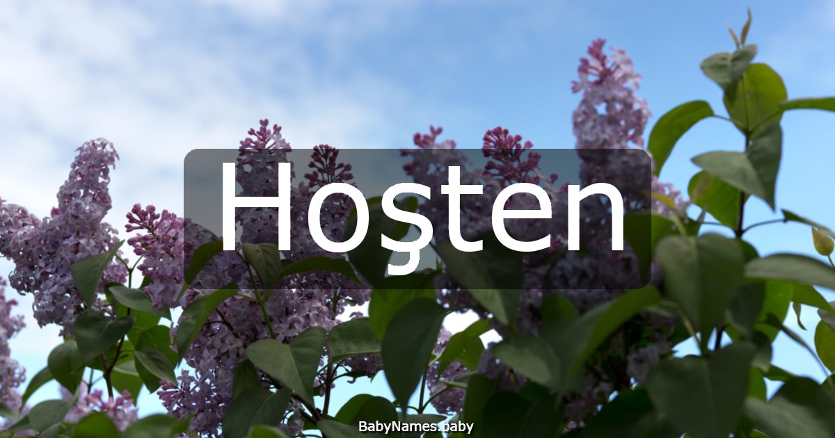 Hoşten