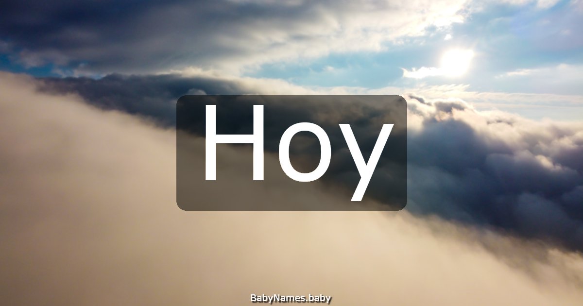 Hoy