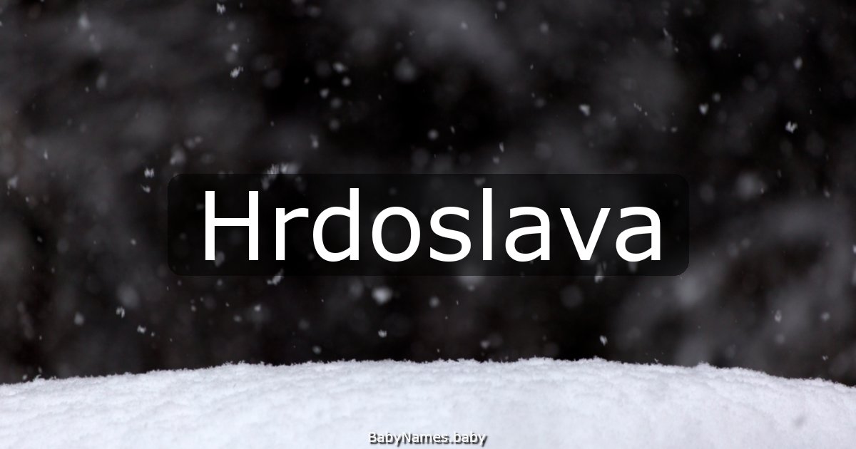 Hrdoslava