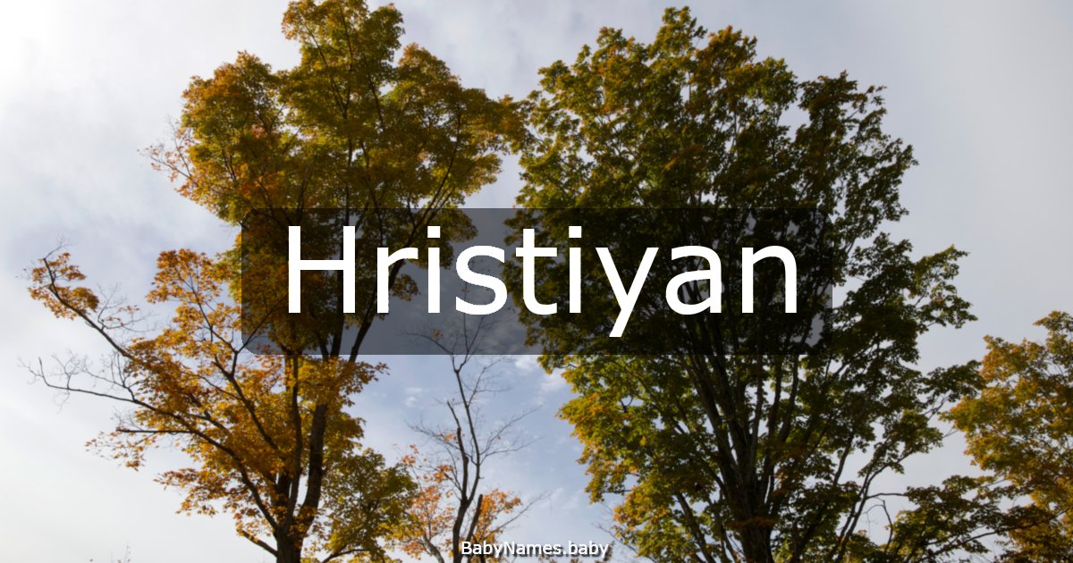 Hristiyan