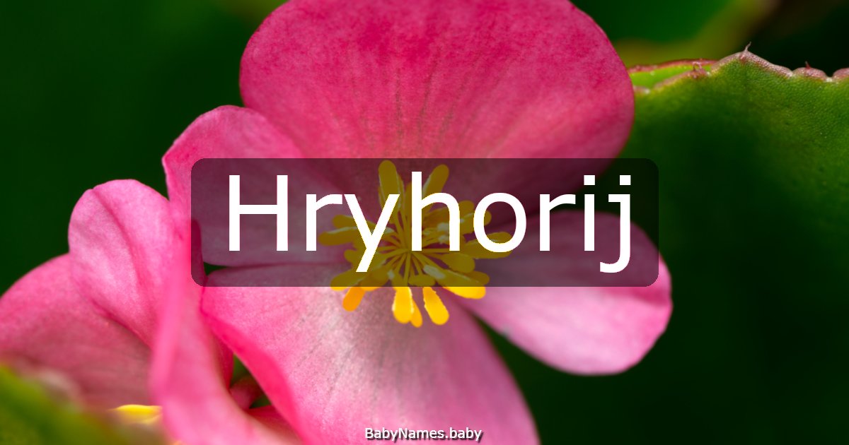 Hryhorij