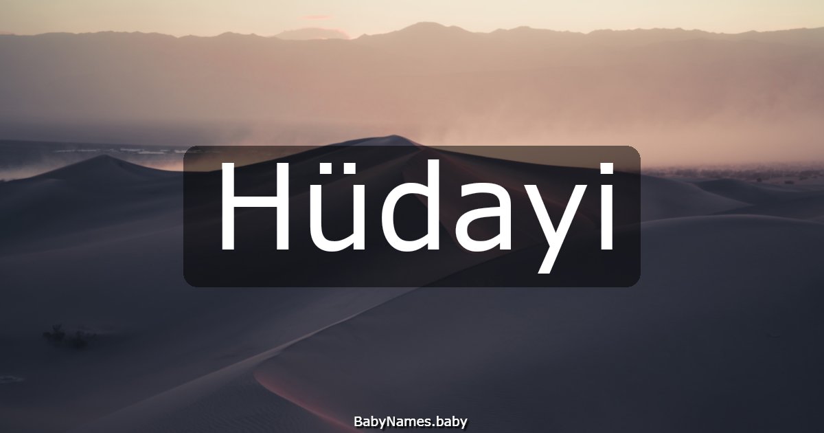 Hüdayi