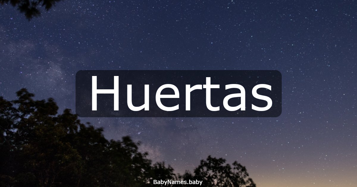 Huertas
