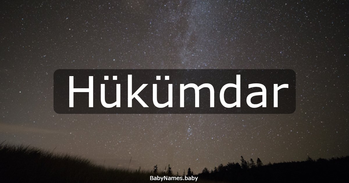 Hükümdar