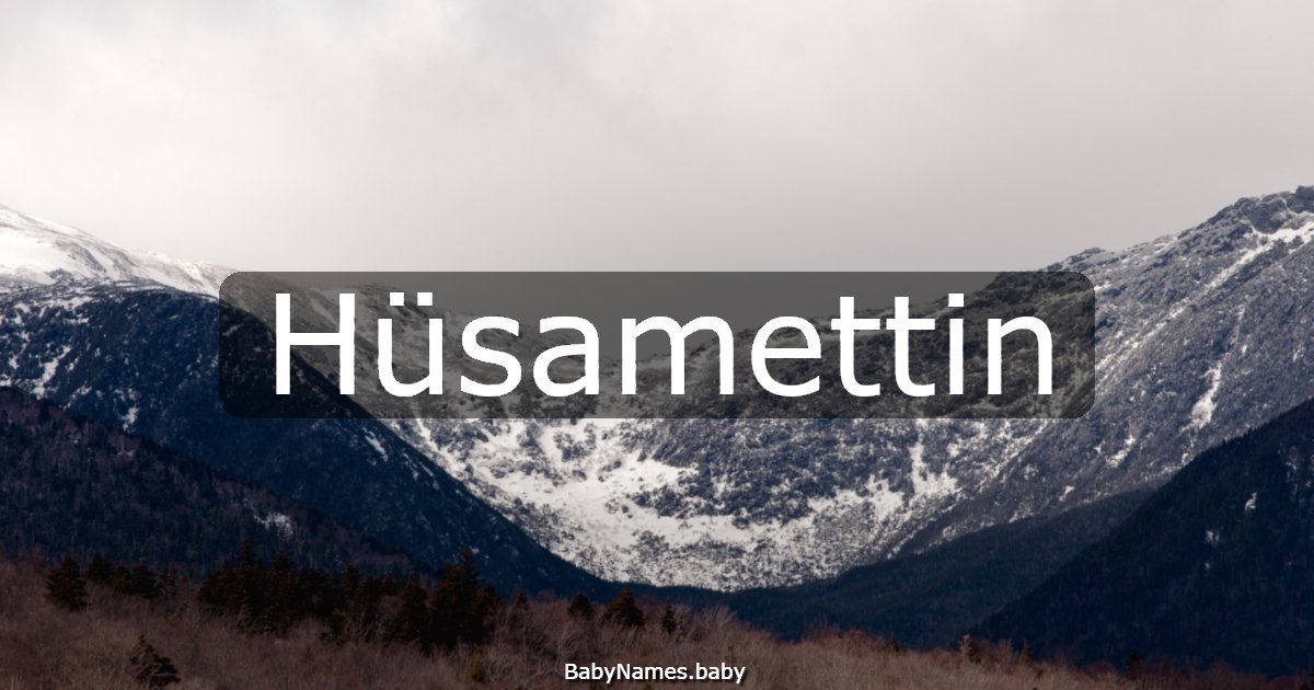 Hüsamettin