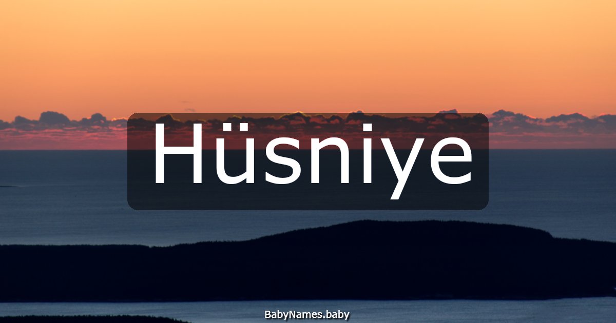 Hüsniye