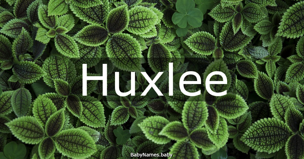 Huxlee