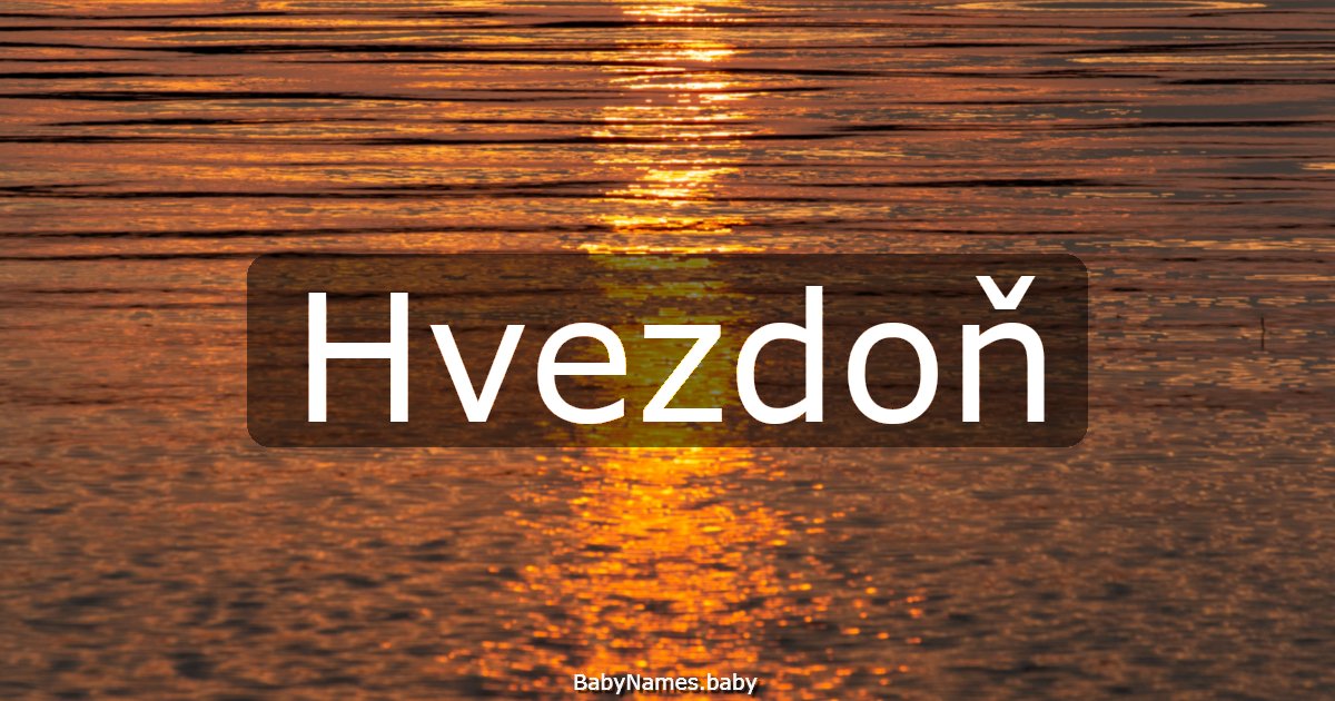 Hvezdoň
