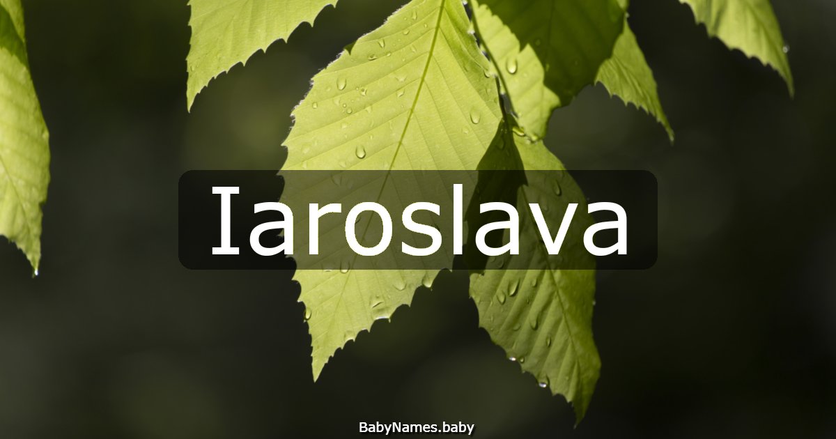 Iaroslava