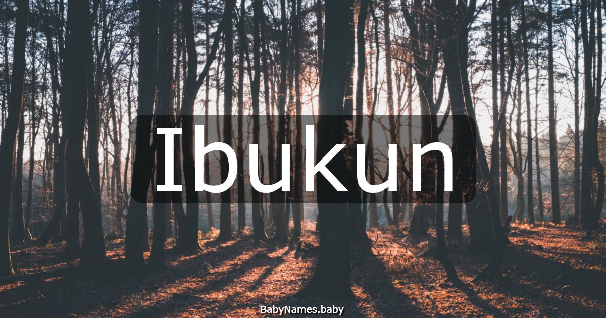 Ibukun