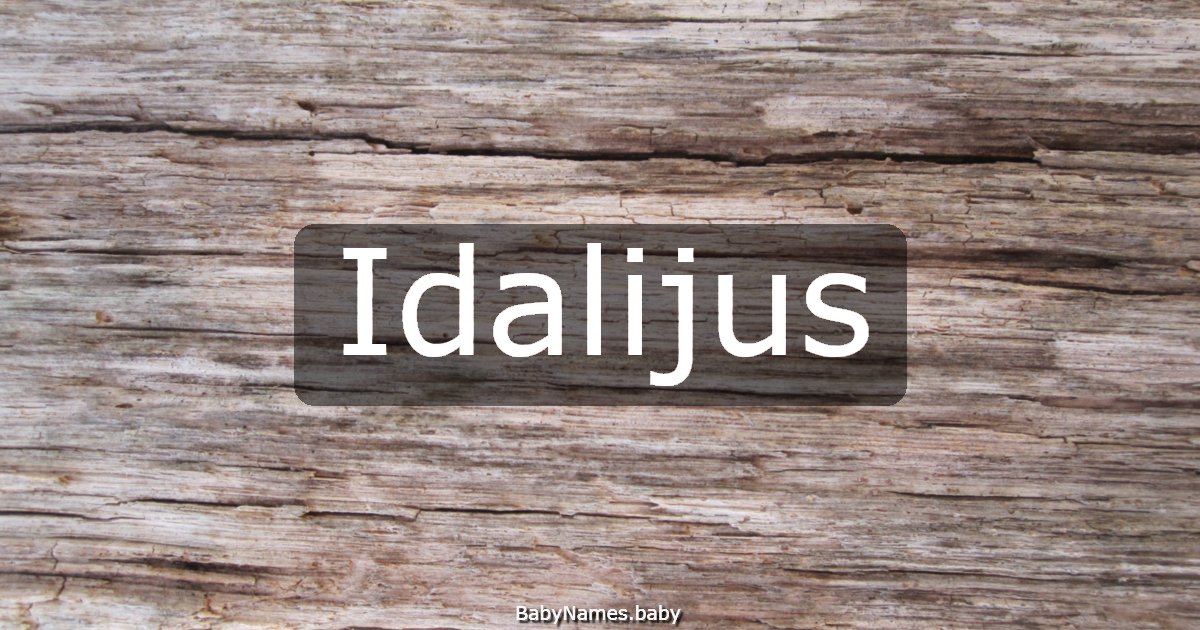 Idalijus