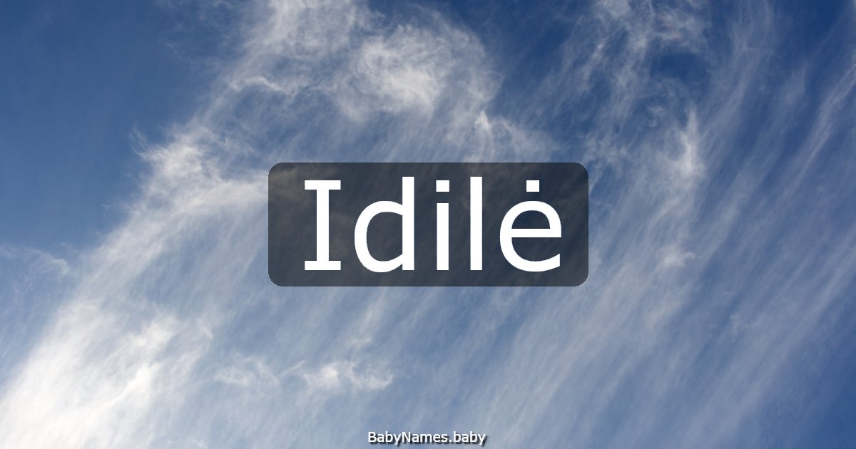 Idilė