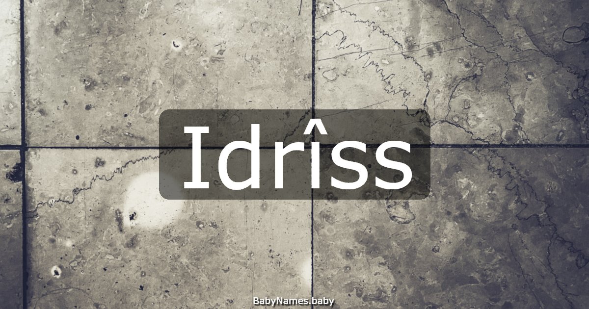 Idrîss