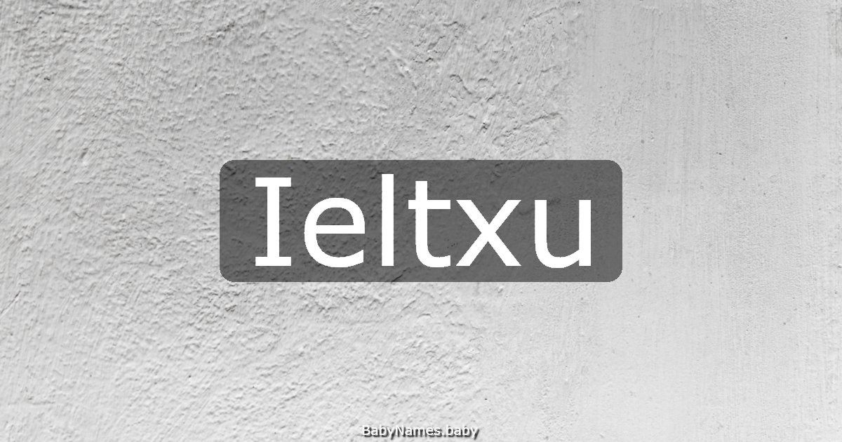 Ieltxu