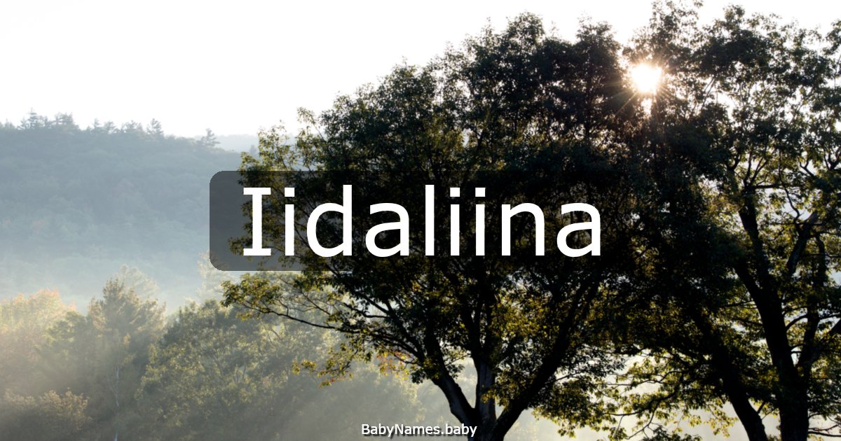 Iidaliina