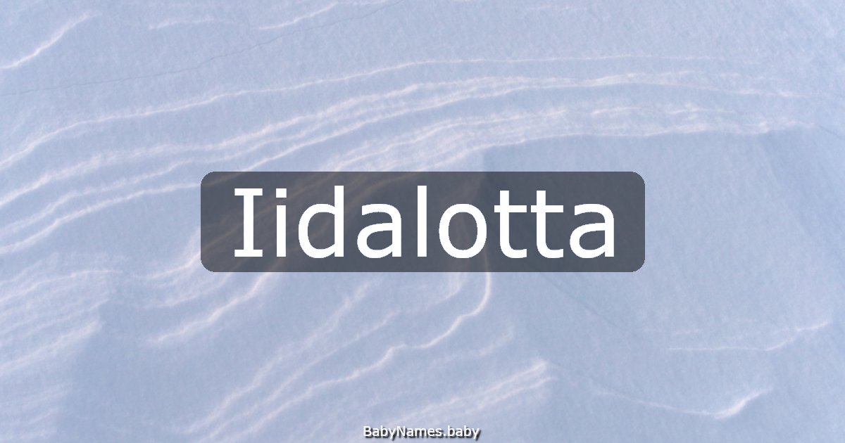 Iidalotta