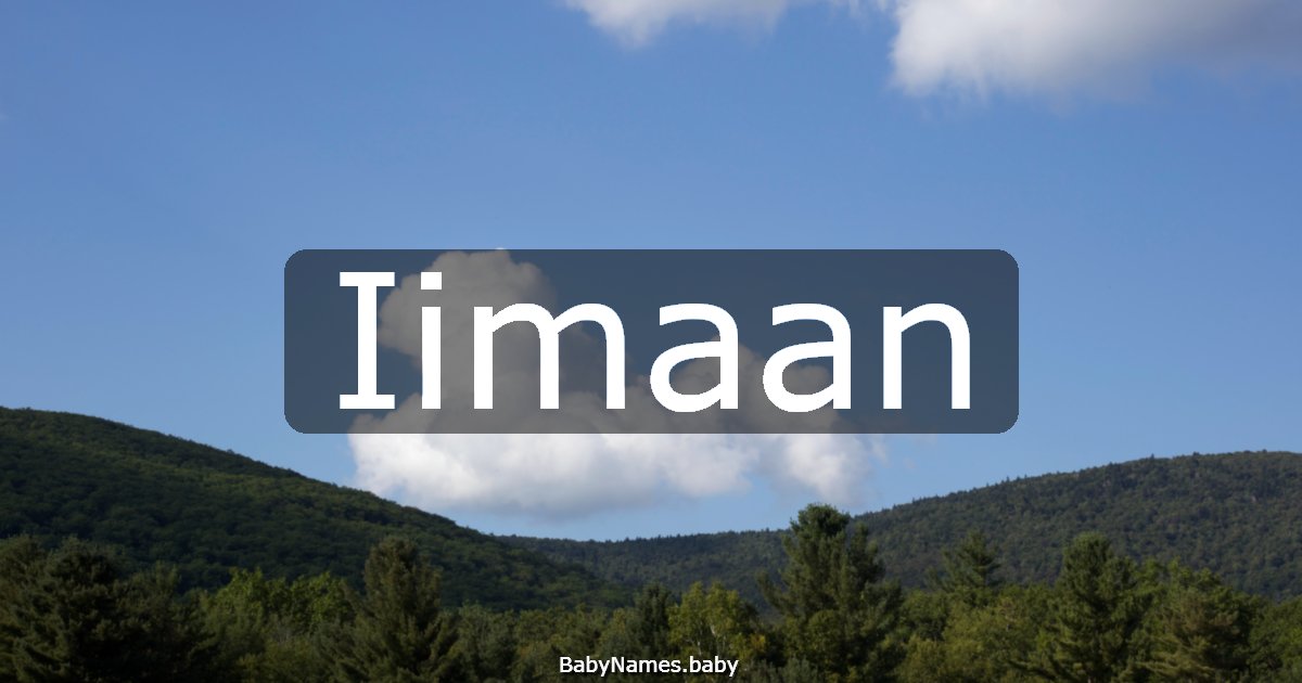 Iimaan