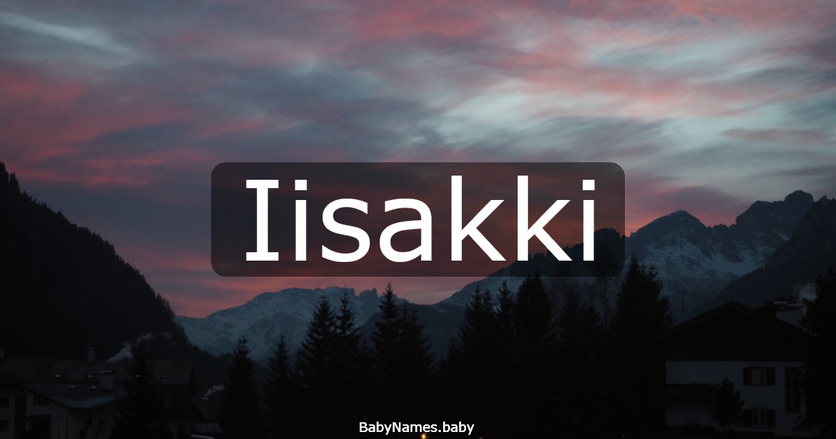 Iisakki