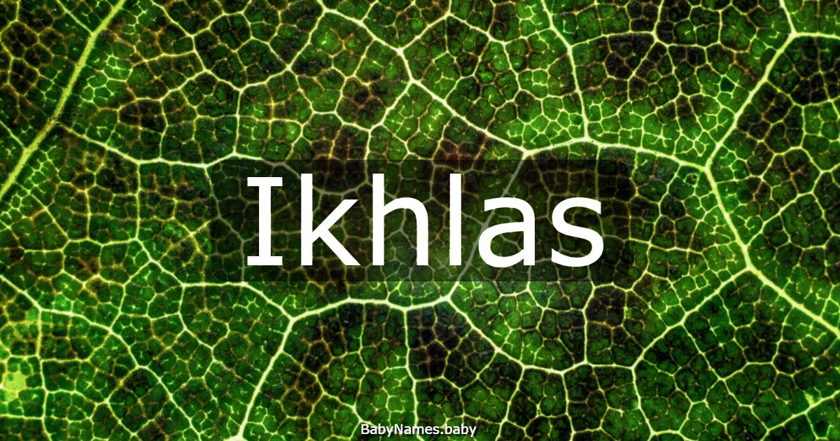 Ikhlas