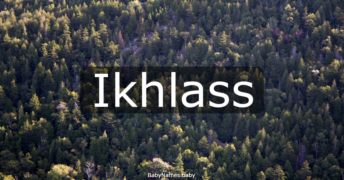 Ikhlass