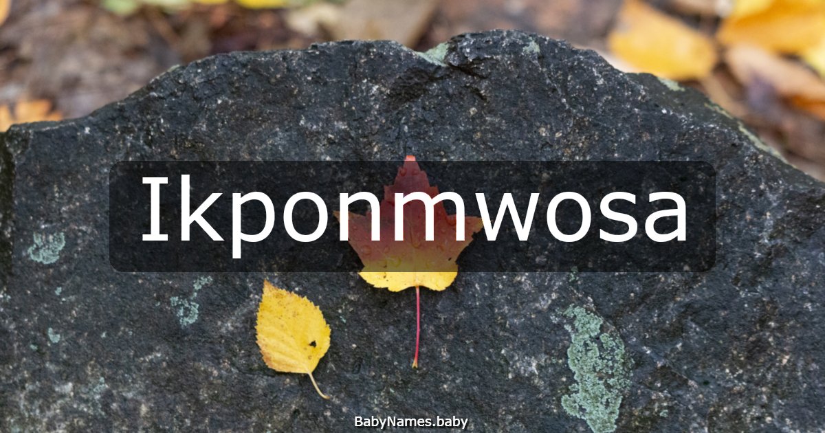 Ikponmwosa