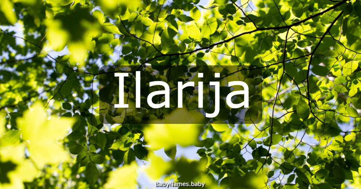 Ilarija