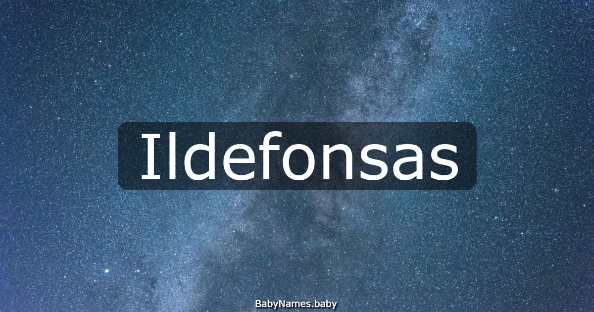 Ildefonsas