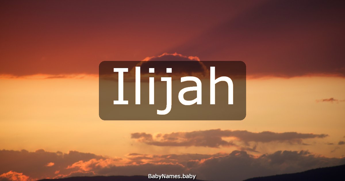Ilijah