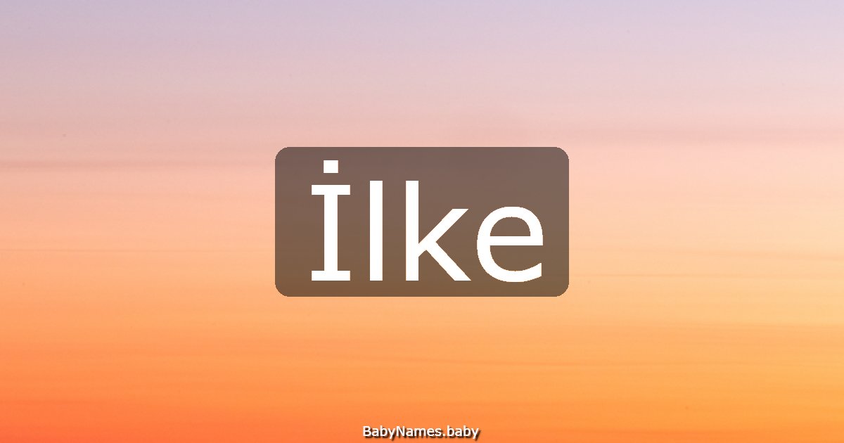 İlke