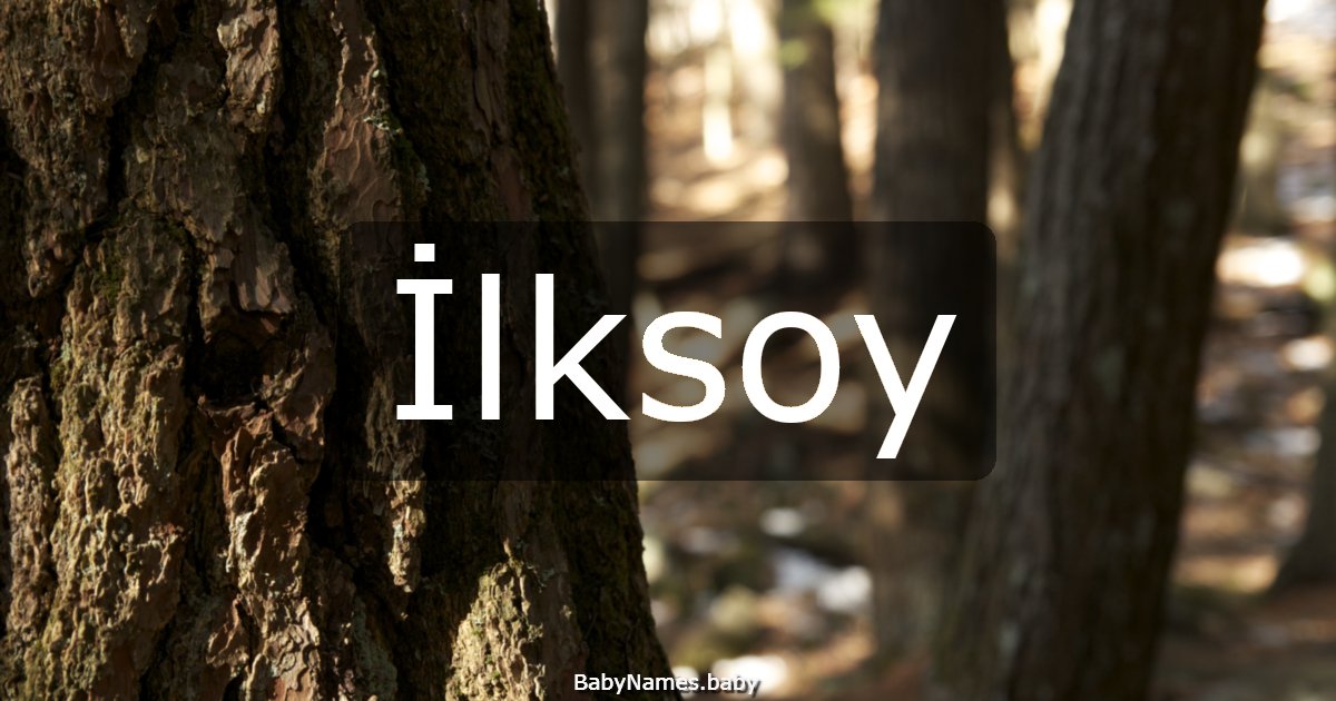 İlksoy