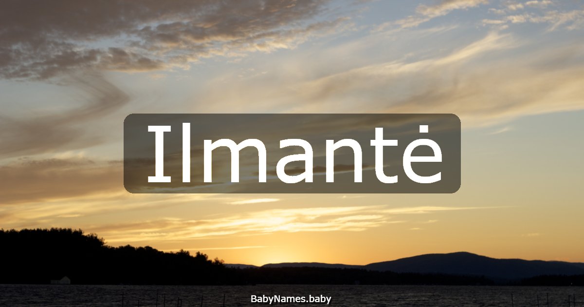 Ilmantė