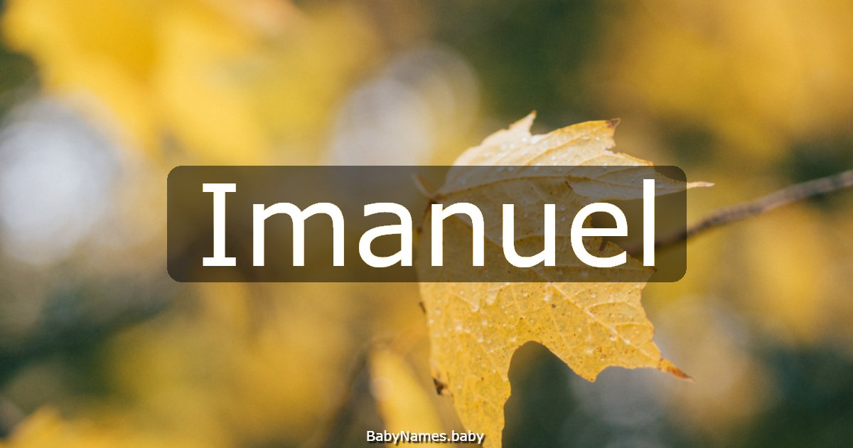 Imanuel
