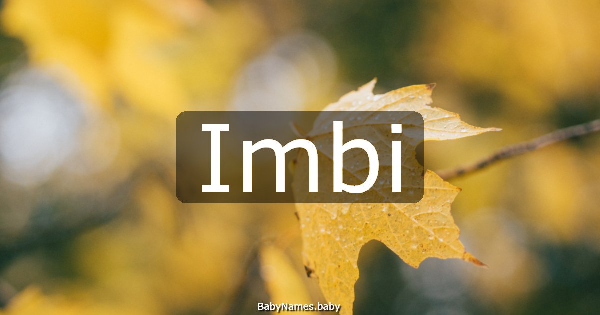 Imbi