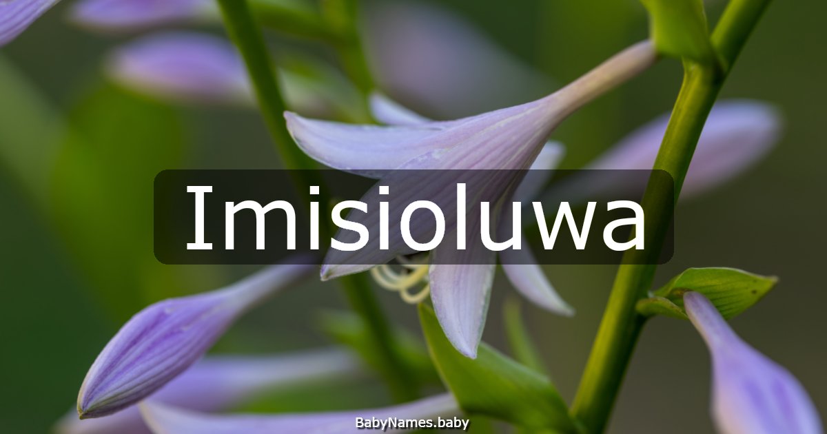 Imisioluwa