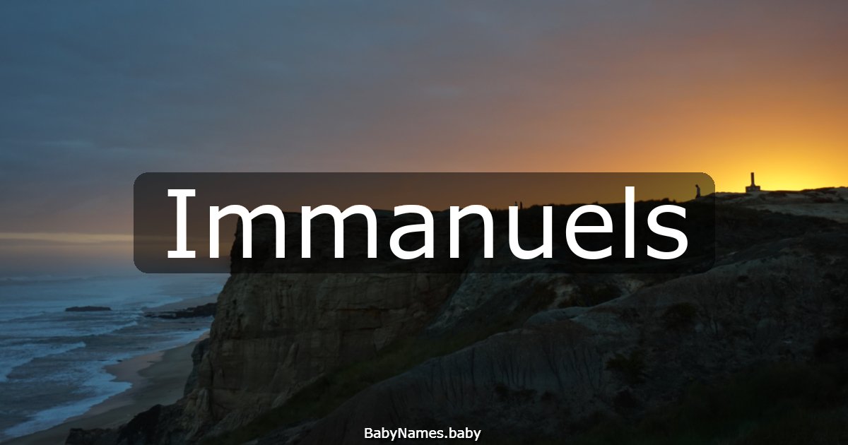 Immanuels