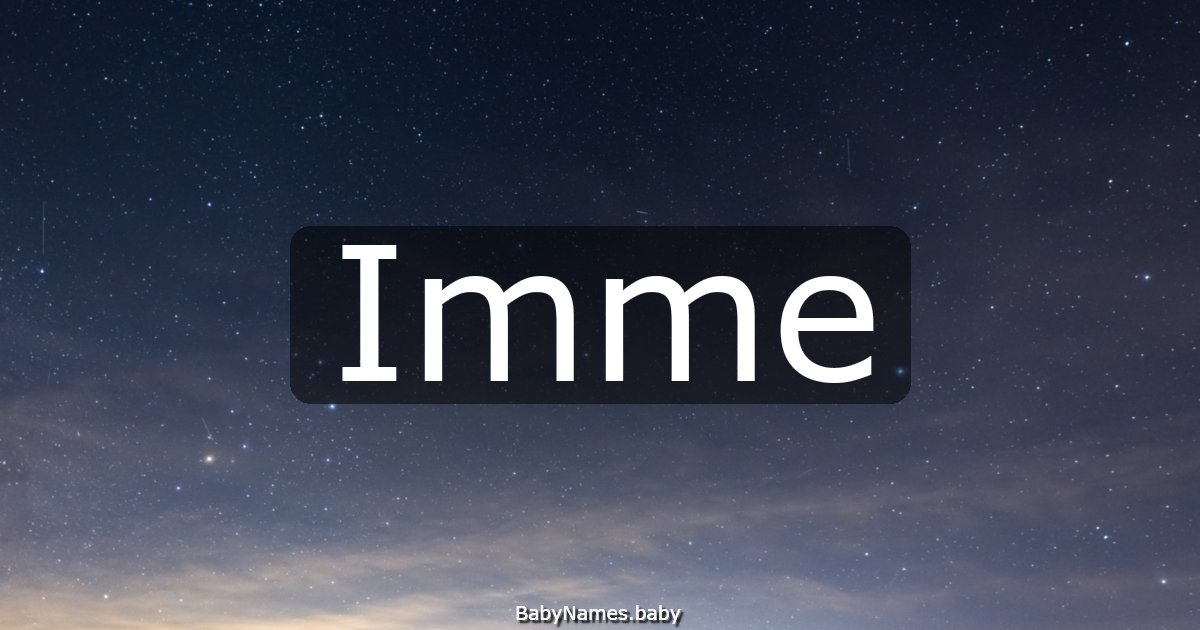 Imme