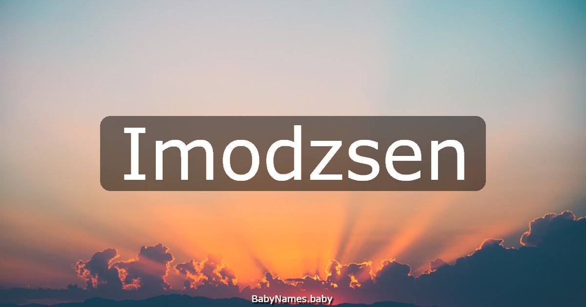 Imodzsen
