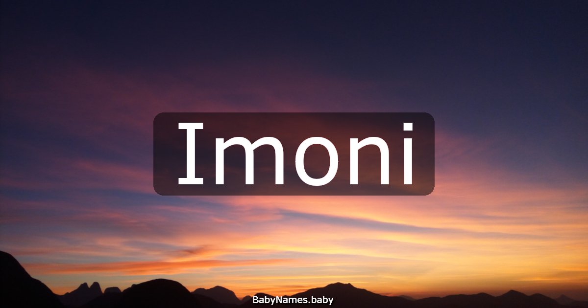 Imoni