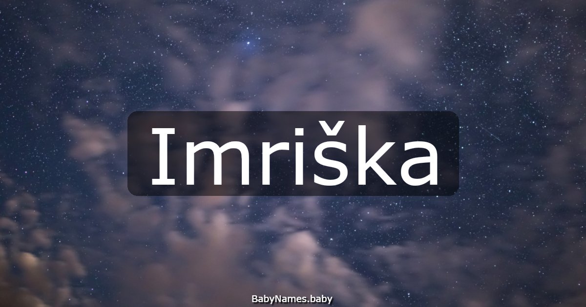 Imriška