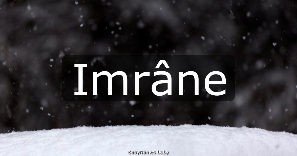 Imrâne