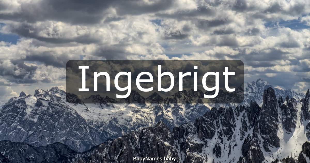 Ingebrigt
