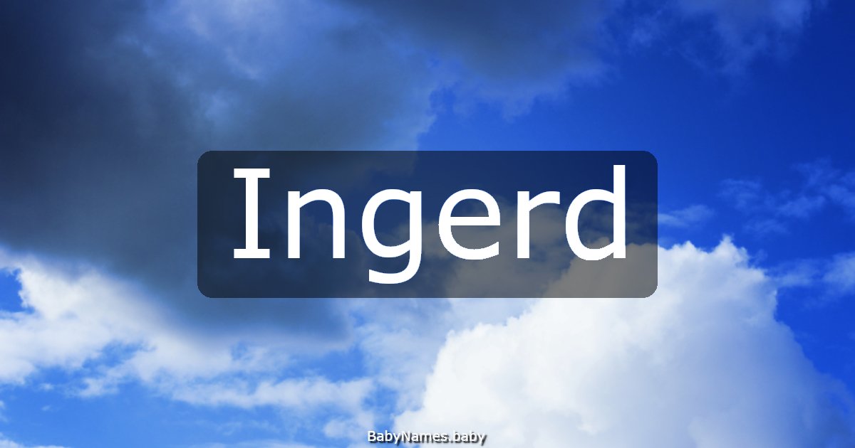 Ingerd