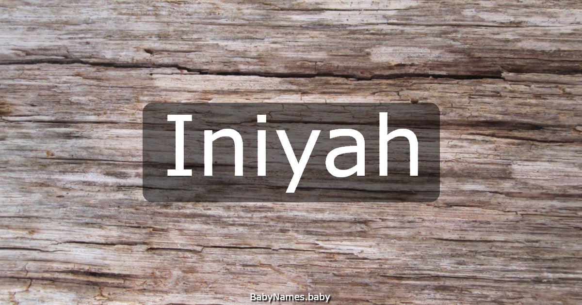 Iniyah